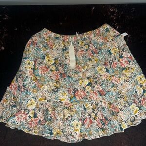 Multi-coloured floral skirt